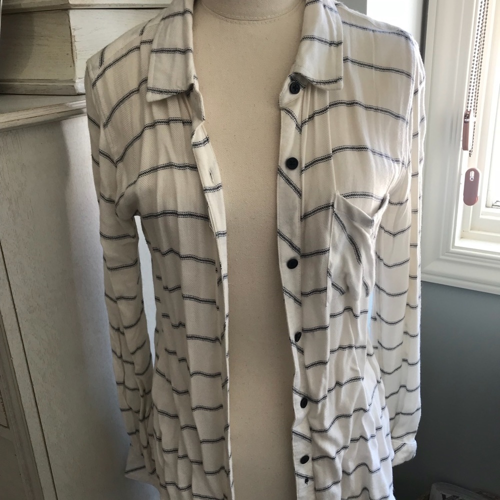 Rails Striped Button Up